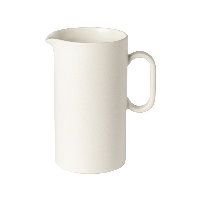 Redonda Stoneware Pitcher, White