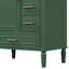 Meuble-lavabo sur pied traditionnel 30 po - 3 tiroirs, portes à fermeture douce, longues poignées en métal doré - parfait pour les petites salles de bain-1256286772