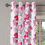 Rideau décoratif à œillets 2 panneaux Dakota Fields, 50 po x 54 po, magenta, rose et gris-106343577
