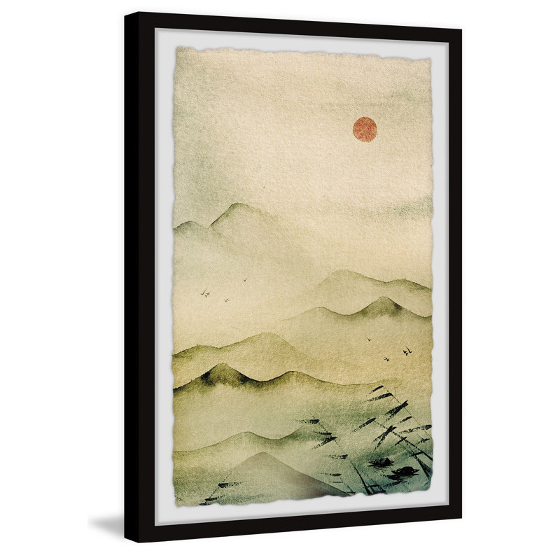 Born to Explore 1 Piece Single Picture Frame Painting, 91cm H x 61cm W x 3.81cm D