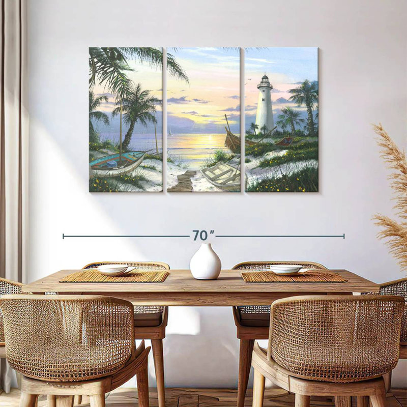 Gillard Lighthouse Landing Final, 36" H x 57" W