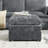 Drago 29'' W Square Upholstered Modern Ottoman-1961306182
