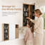 Armoire à miroir murale 41,7 "avec panneau perforé et organisateur de bijoux - fermeture douce, tablettes réglables