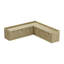 Banc de rangement en coin pour chaussures