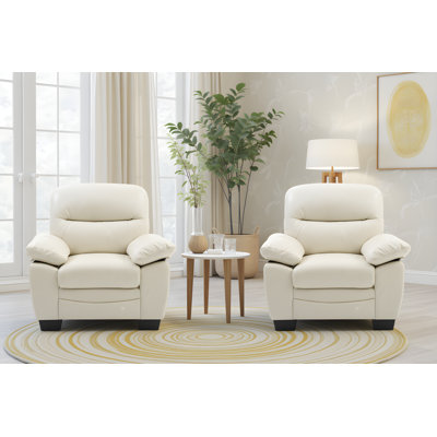 Ensemble de 2 chaises en similicuir Pingry