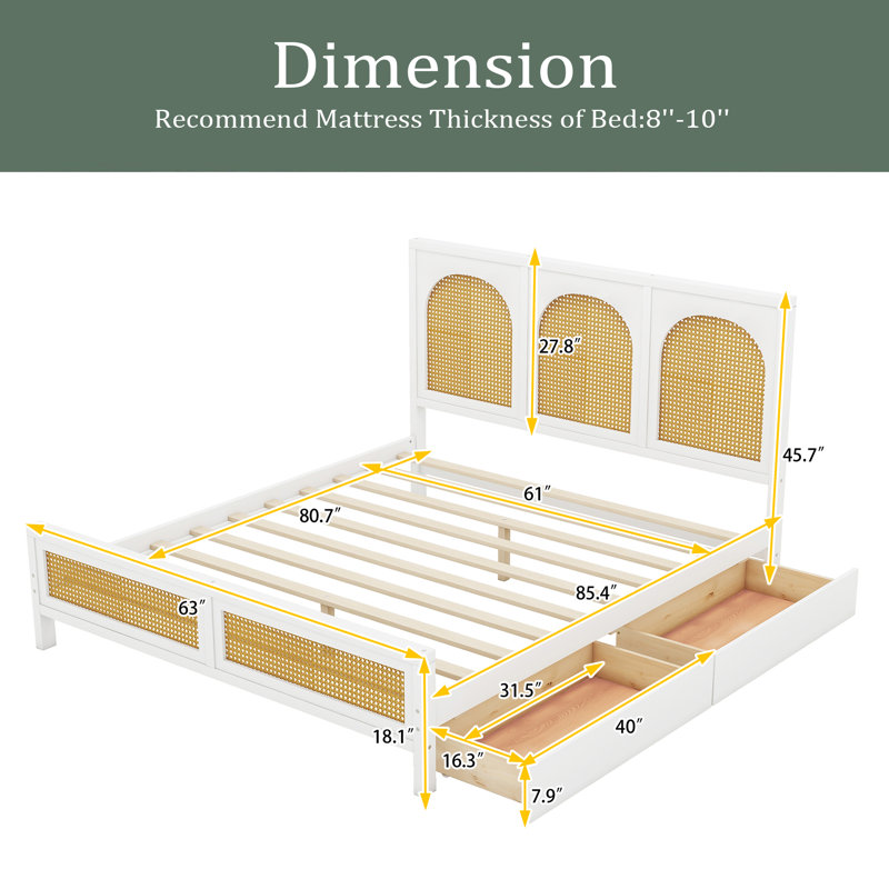 Lit plateforme avec rangement Altovise, Grand, Noir