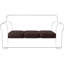 Ensemble de housse de coussin en polyuréthane pour canapé - Housse de protection en tissu élastique et imperméable pour canapé, causeuse, sièges de véhicule récréatif et de chaise, chocolat, 3 pièces