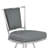 Borrelli Swivel 26 in. Walnut Wood and Steel Metal Counter Height Bar Stool-23206415