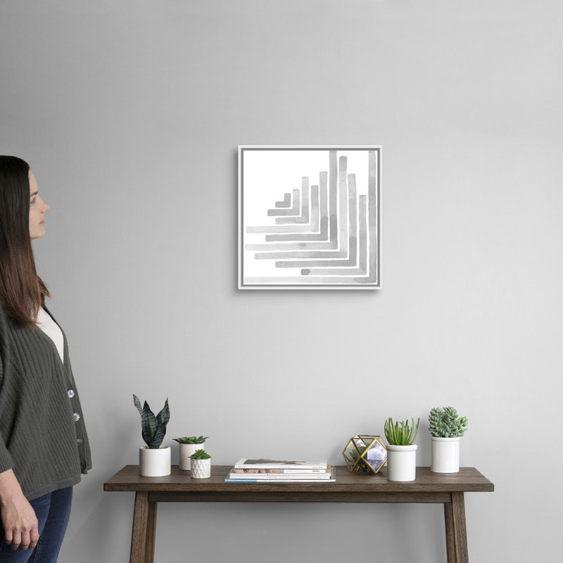 «Mute Eccentricities VI» par Grace Popp - reproduction d'art, Toile blanche encadrée, H 18 po x l 18 po x P 1,75 po