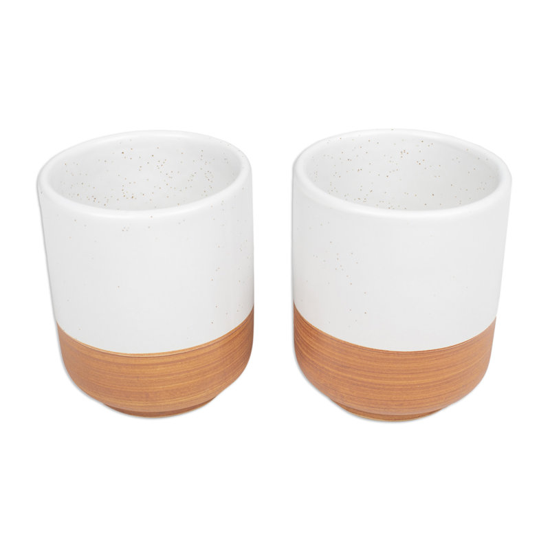 Novica Handmade Sweet Evening Ceramic Cups (Pair)