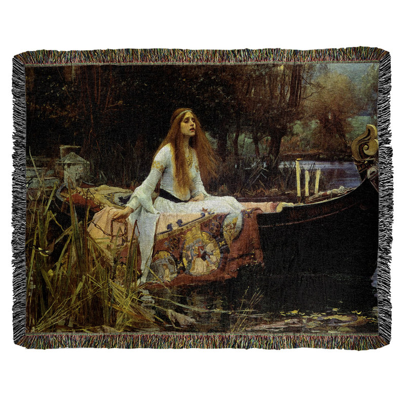 Jeté en coton waterhouse the bougon of shalott the john william