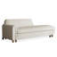 Chaise longue de style nordique en bois massif blanc et velours pour la chambre et le salon-130483292