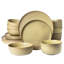 Gibson Elite James Street 16 Piece Stoneware Matte Reactive Double Bowl Dinnerware Set-93266728