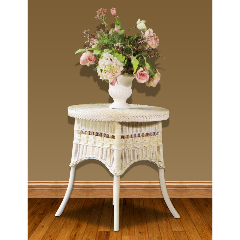 Table de bout, Blanc délavé, 19 po