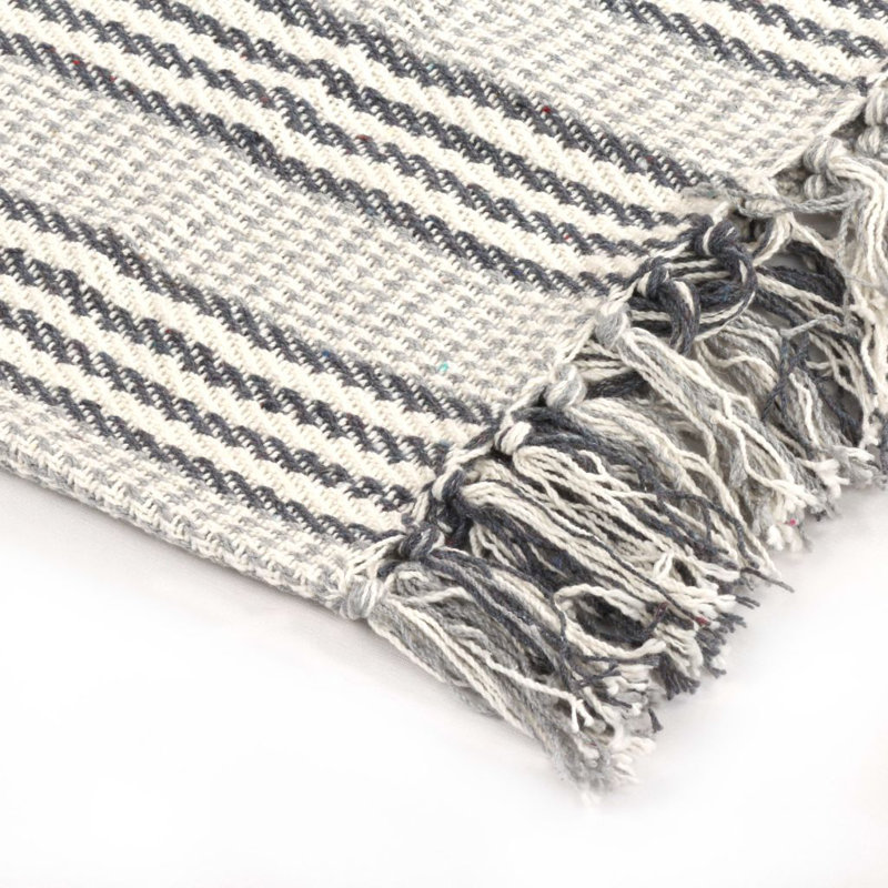 Kennedi Knitted Throw Blanket, Grey, W220 x L250cm