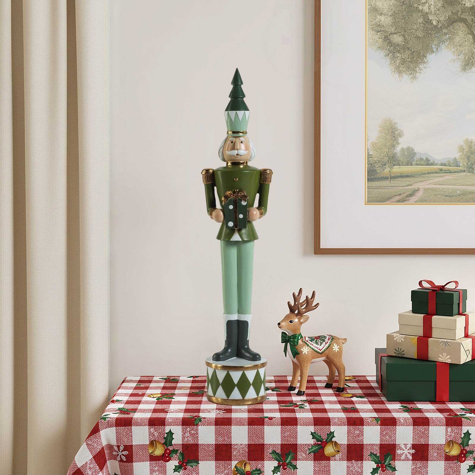 Halleran Nutcracker Soldier Figurine, 18.5" H x 3.5" W x 3.5" D