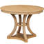 5 pièces pour la salle à manger et le salon, table extensible 4 chaises assorties, structure en bois massif, support de confort rétro avec finition rembourrée ronde extensible naturelle, conception adaptable, facile à entretenir