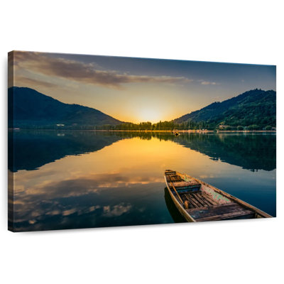 Paysage de lac Alvord Sunset