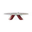 Grey Marble Oval Coffee Table-902964716