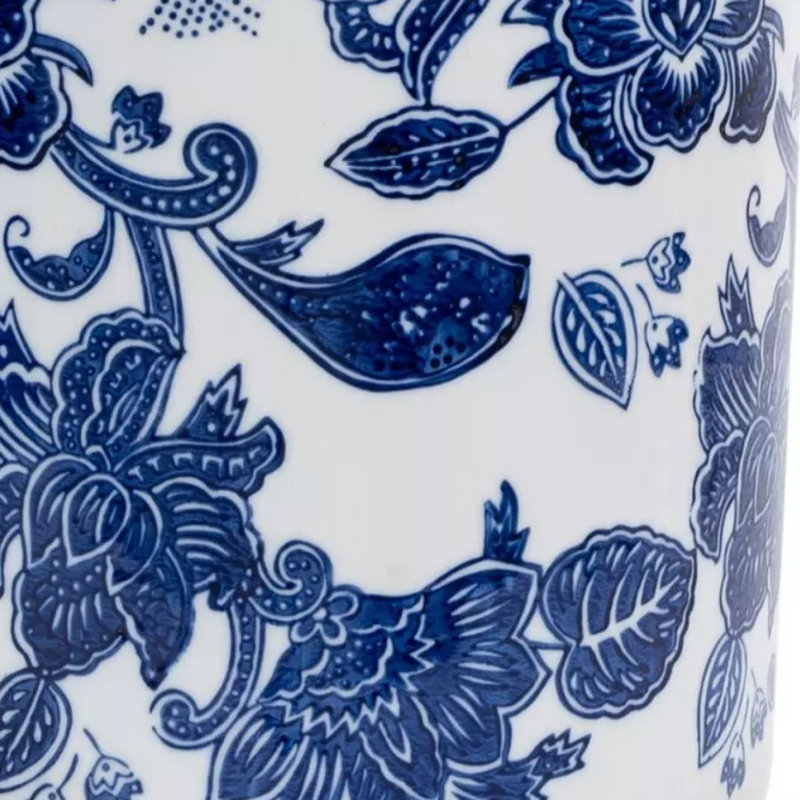 Hand-Finished Ringwood Ceramic Freestanding Umbrella Stand – Traditional Glazed & Vintage-Style Home Décor for Umbrellas or Flowers