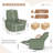 270° Power Swivel Rocker Recliner Chair W/ Phone Holder-75162564