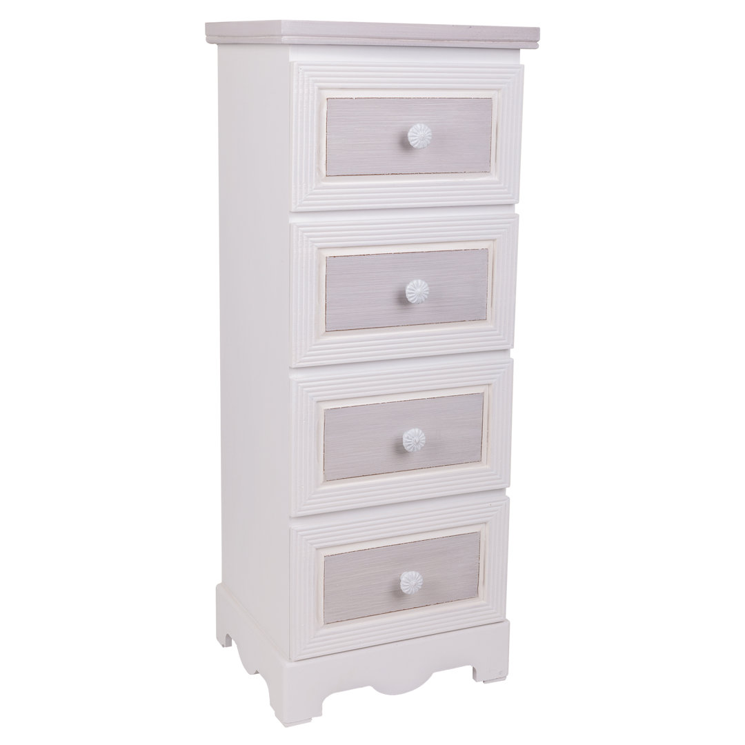 Shelstead 4 Drawer Bedside Table