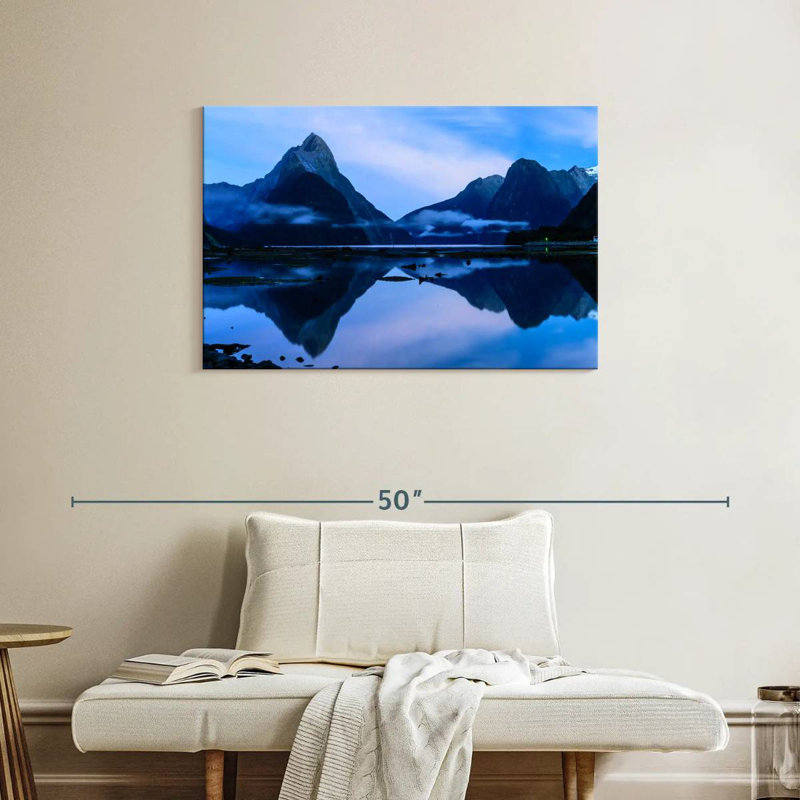 Nicci Mirrored Milford Sound, 24" H x 36" W
