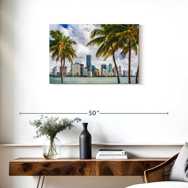 Ravi, centre-ville tropical de Miami, H 20 po x l 30 po