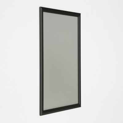 M&T Displays Poster Frame Black 30x40 Aluminum, Front Loading, Wall Mounting, Snap Frame Display for Picture, Document, Certificate or Sign with Mitred Corner