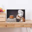 Curious Chef Dog Contemporary Dog Portrait Wall Art Print-1051667750
