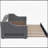 Upholstered Twin XL Daybed with LED Lighting and Trundle for Extra Sleeping Space, Gray