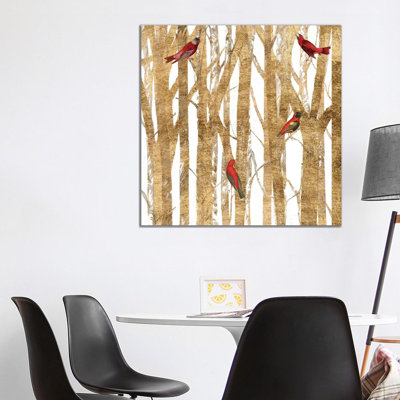 Red Bird Christmas II by Studio W - Gallery-Wrapped Canvas Giclée on Canvas