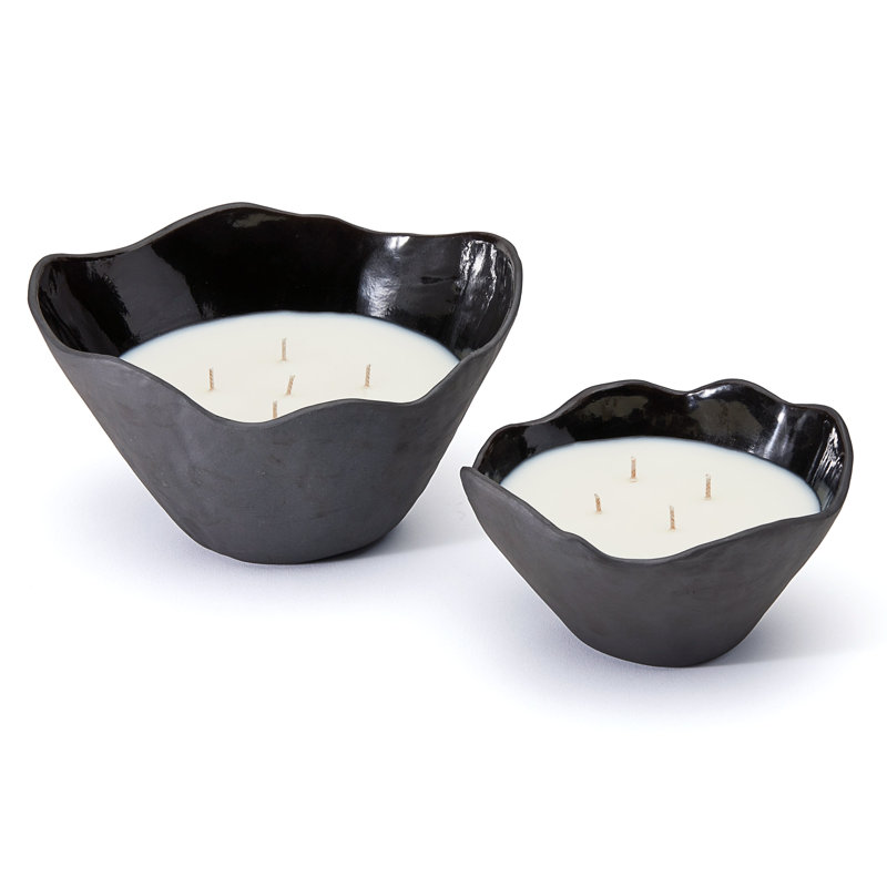 Gemma Candle, Small, Raw Noir, Mediterranean Fig