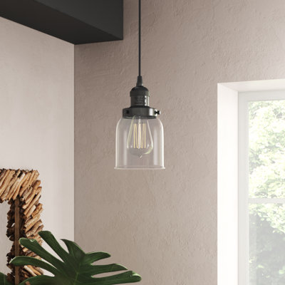 Odonnell 1-Light Dimmable Metal Single Pendant 