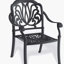 Ensemble de 5 meubles de patio en fonte d'aluminium avec table ronde