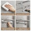 Porte-serviettes en acier inoxydable sans perçage, porte-serviettes pliable de 50 cm pour mur et porte