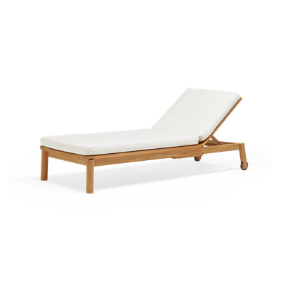 Haven Outdoor Teak Chaise Lounge