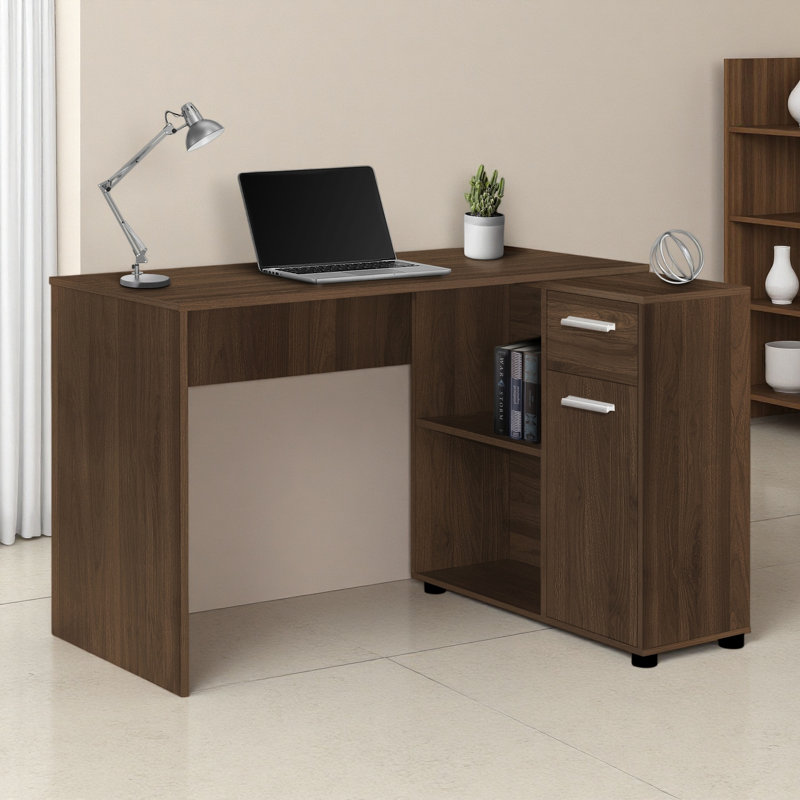 Bureau d'ordinateur, bureau personnel, coin, tiroirs de rangement, L 46 po, forme en L, travail, ordinateur portable