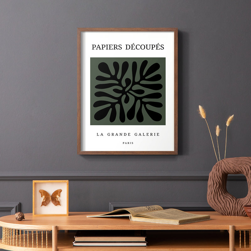 Matisse CECXCIV, reproduction encadrée - bois massif, Brun, H 28 po x l 22 po