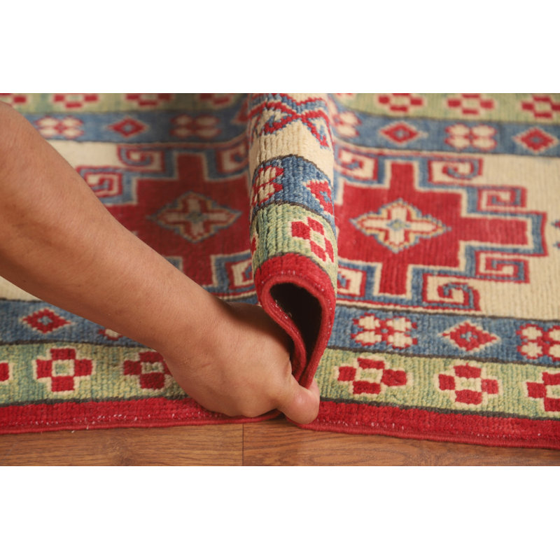 Geometric Kazak Oriental Area Rug 8x11