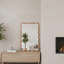 Miroir décoratif rectangulaire en bois massif de 20 po x 30 po couleur bois naturel naturel pour chambre à coucher, salle de bain, salon et entrée-130142746