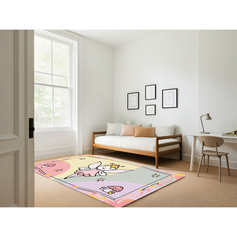 Tapis fantaisie East Urban Home, Rectangulaire 2 pi x 3 pi