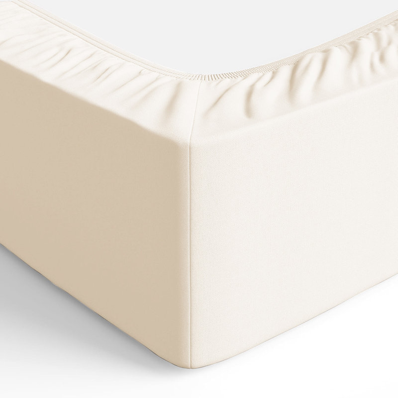 Merituuli 200 TC Microfiber 25cm Deep Fitted Sheets, Kingsize (5'), Cream