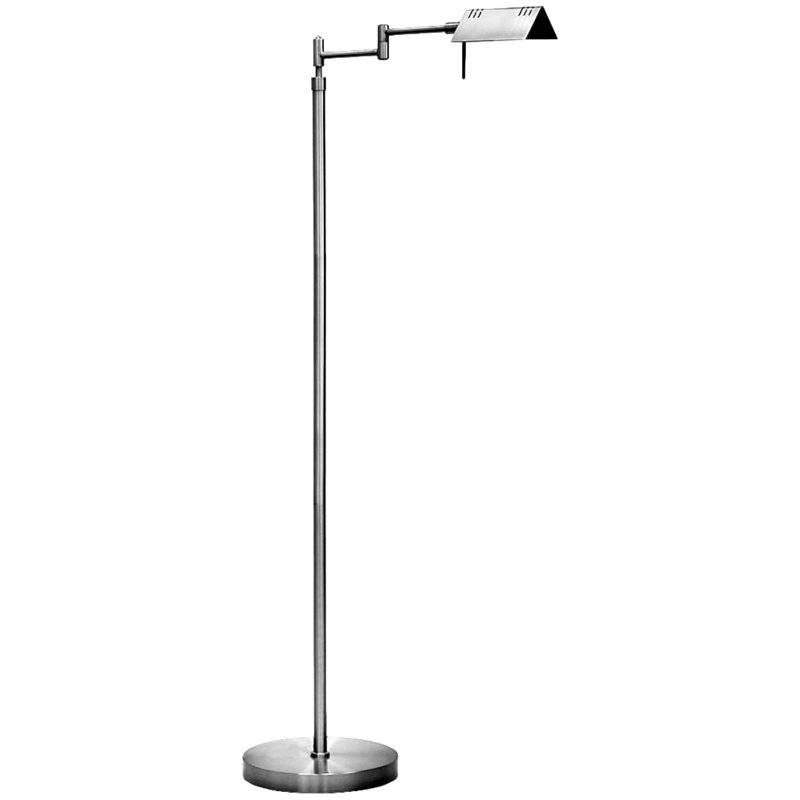 Ansul 55'' LED Swing Arm Floor Lamp, Brushed Nickel