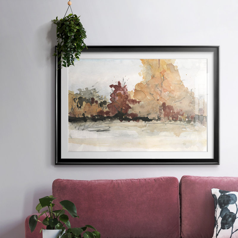 The Autumn View II, reproduction d'art encadrée, Noir, H 30 po x l 44 po x P 1,5 po