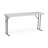 5" Plastic Folding Training And Event Table, Rectangular Folding Training Table With 330-Lb. Static Weight Capacity, White