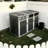 Durable Metal Sheds With Storage, Dark Grey Outdoor Solution