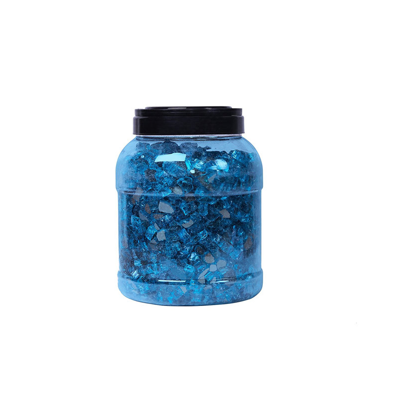 Verre réfléchissant pour foyer Athanassios, Bleu turquoise