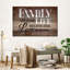 «Family And Home Typographie», impression sur toile-92517384