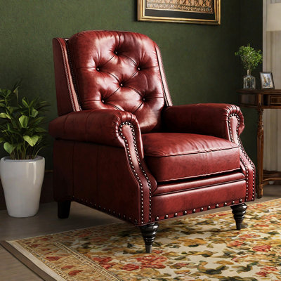 Fauteuil inclinable réglable en similicuir pour balcon